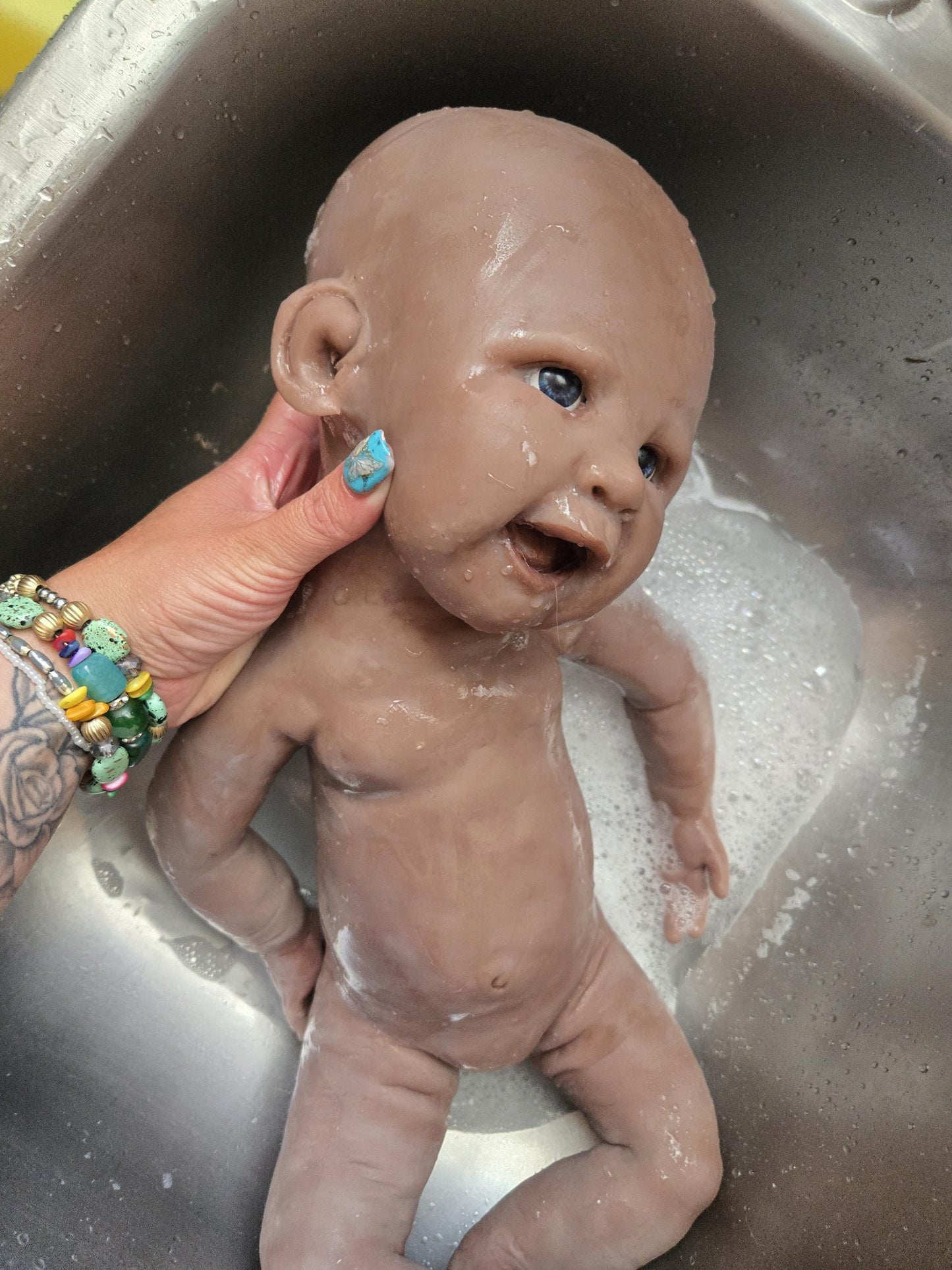 Full Body Silicone Baby Boy or girl Happy smiley baby full body or cuddle head