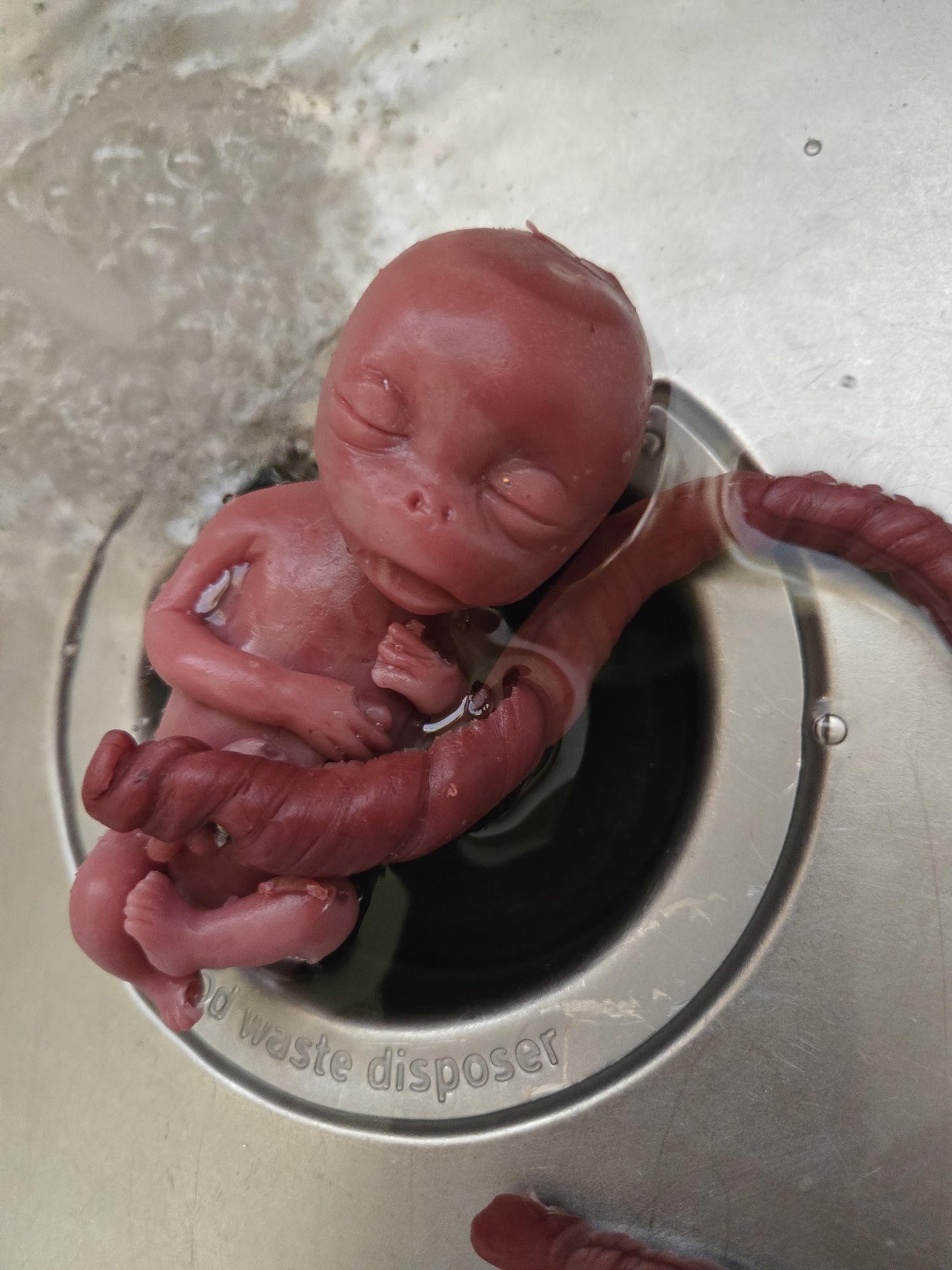 Full body 20 week gestational fetus memorial silicone baby with umbilical cord