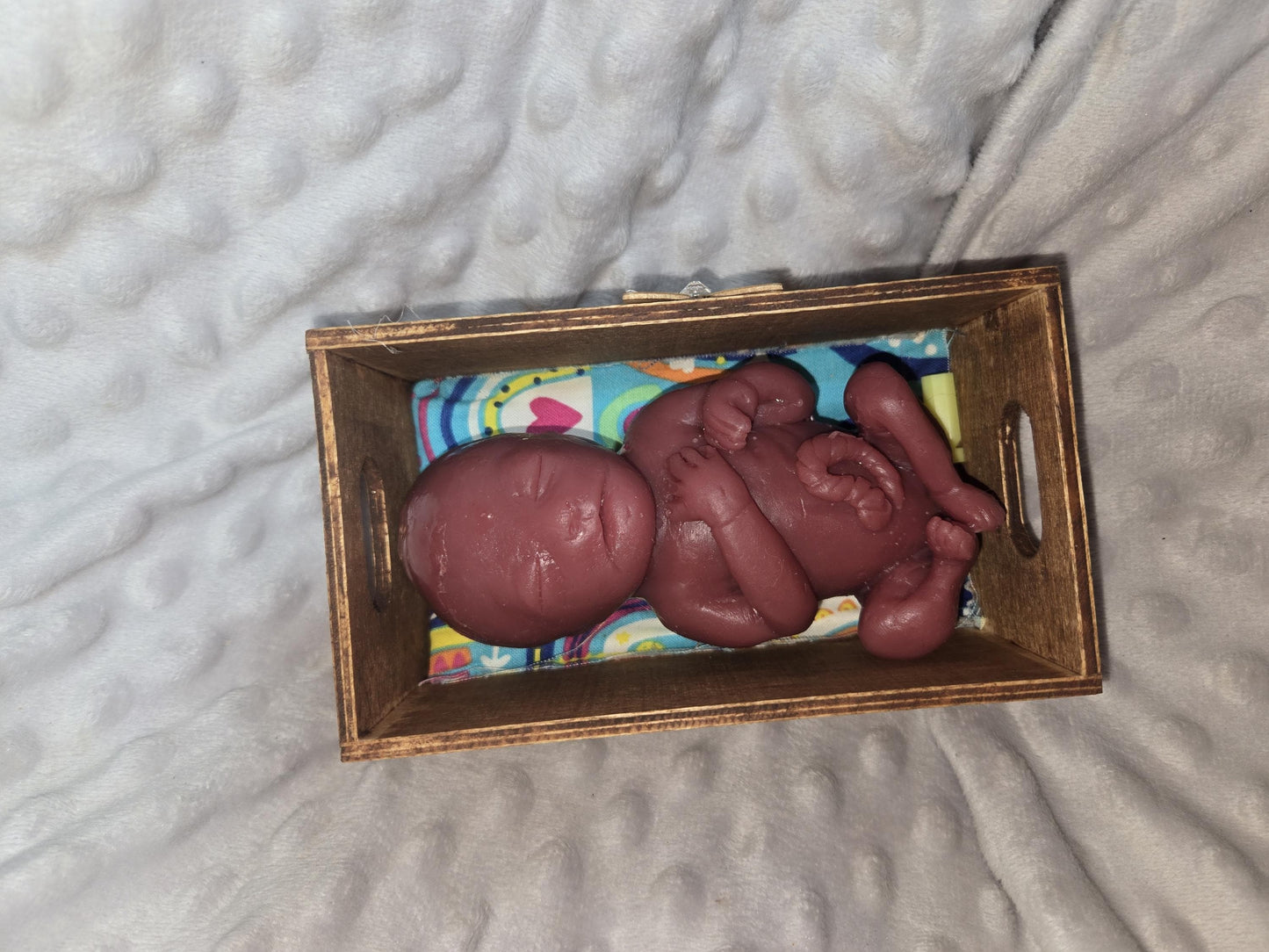 Full body 20 week gestational fetus memorial silicone baby