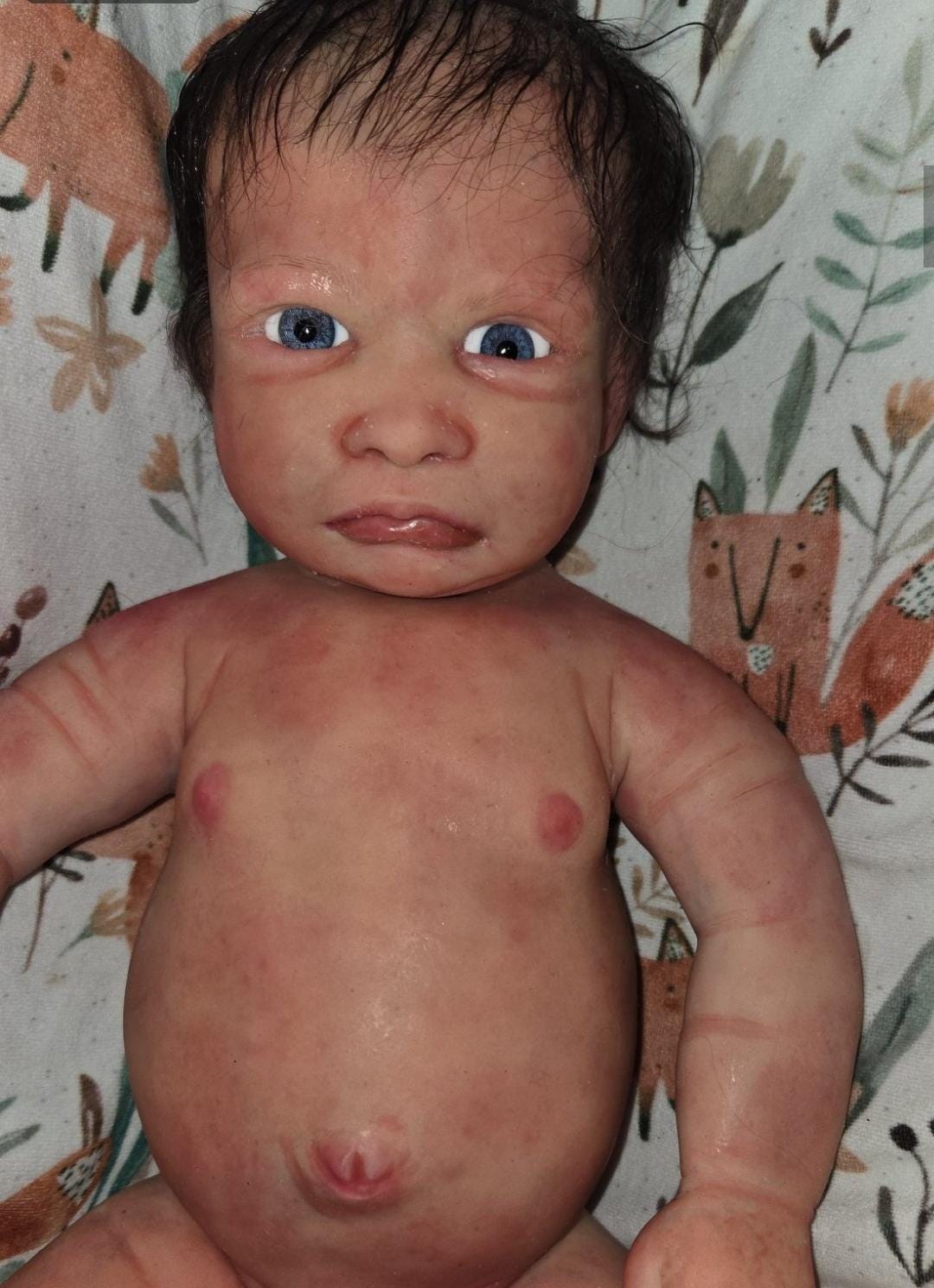 ready to ship full body silicone baby boy open eyes so cute