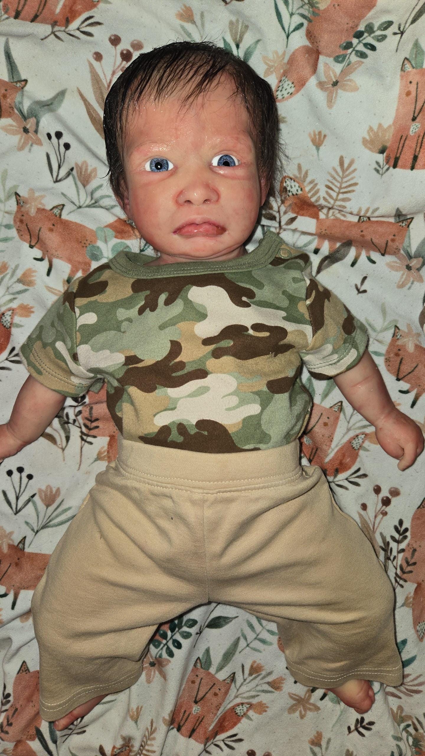 ready to ship full body silicone baby boy open eyes so cute