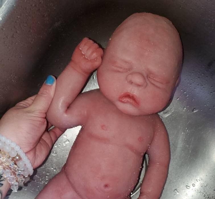 Full body silicone baby boy 18" Newborn baby doll Brody