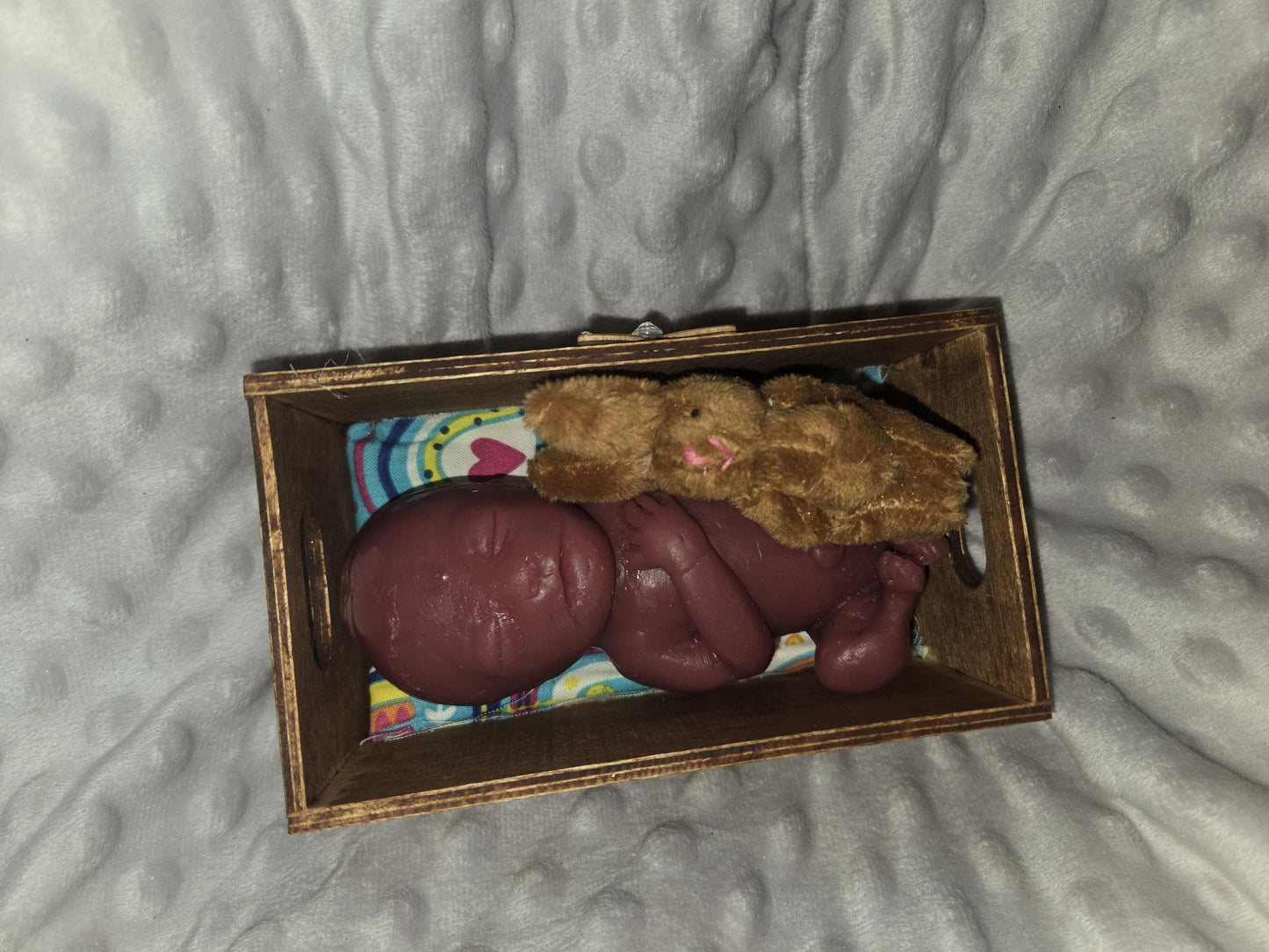 Full body 20 week gestational fetus memorial silicone baby